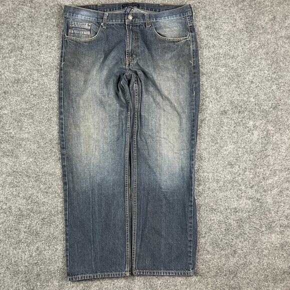 US Polo Assn Jeans Mens Size 38x30 Blue Straight Fit Denim Classic Casual Pants - Picture 1 of 9